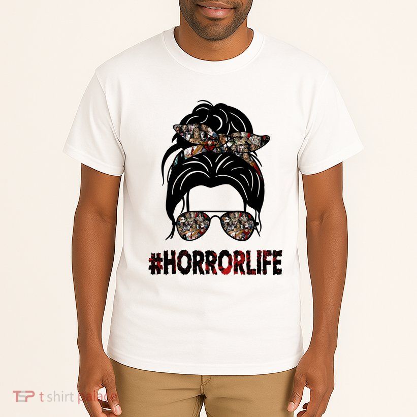 Horror Life Halloween Lover Hair Bun Tall T-Shirt