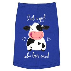 Happy Little Holstein Just A Girl Who Loves Cows Gift Doggie Tank