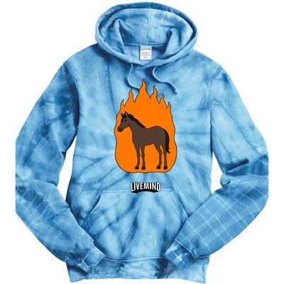 Hivemindtv Livemind Horse Tie Dye Hoodie