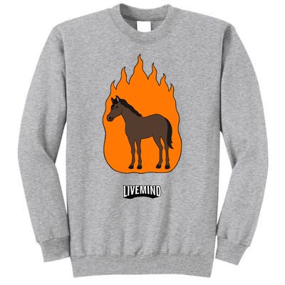 Hivemindtv Livemind Horse Tall Sweatshirt