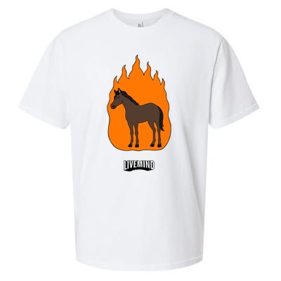 Hivemindtv Livemind Horse Sueded Cloud Jersey T-Shirt