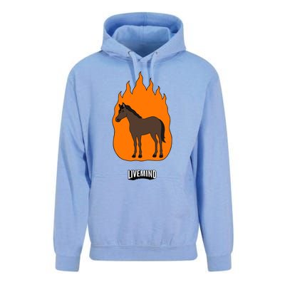 Hivemindtv Livemind Horse Unisex Surf Hoodie