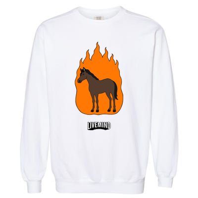 Hivemindtv Livemind Horse Garment-Dyed Sweatshirt