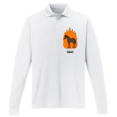 Hivemindtv Livemind Horse Performance Long Sleeve Polo