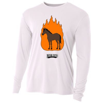 Hivemindtv Livemind Horse Cooling Performance Long Sleeve Crew