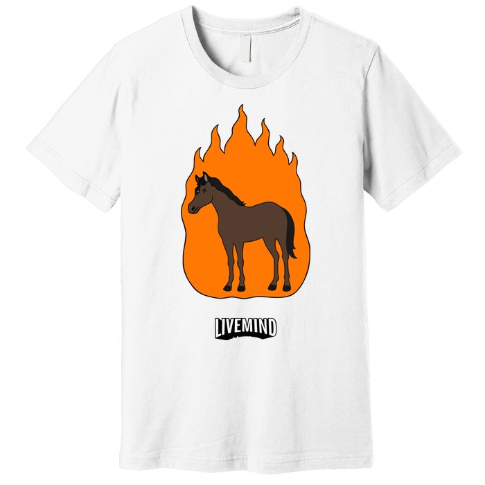 Hivemindtv Livemind Horse Premium T-Shirt