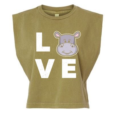 Hippo Lovers Hippopotamus Gift Funny Hippo Gift Garment-Dyed Women's Muscle Tee