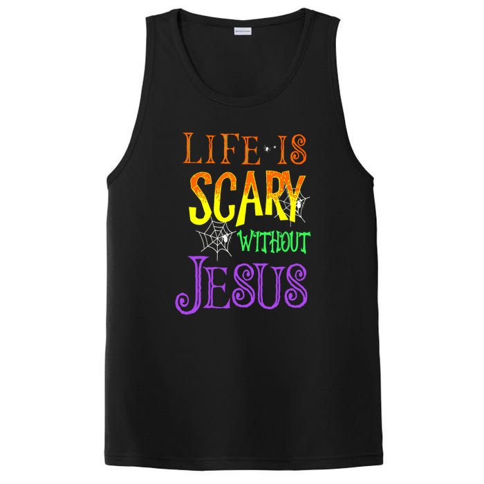 Halloween Life Is Scary Without Jesus Costume Gift PosiCharge Competitor Tank