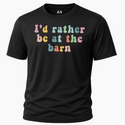 Horse Lovers I'd Rather Be At The Barn Performance Shirt