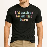 Horse Lovers I'd Rather Be At The Barn Cooling Performance Crew T-Shirt