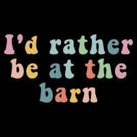 Horse Lovers I'd Rather Be At The Barn Wool Snapback Cap