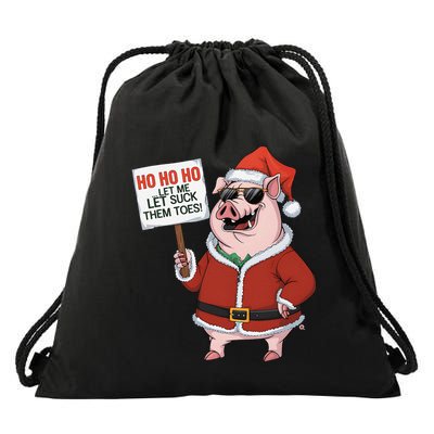 He Llyeah I Suck Toes Weird Festive Embarrassing Christmas Drawstring Bag