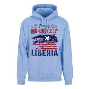 Happy Liberia Independence Day Liberia Liberian Flag Unisex Surf Hoodie