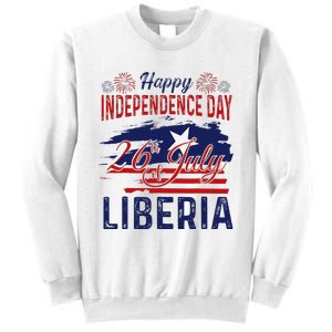 Happy Liberia Independence Day Liberia Liberian Flag Sweatshirt