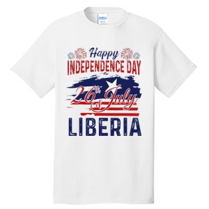 Happy Liberia Independence Day Liberia Liberian Flag Tall T-Shirt