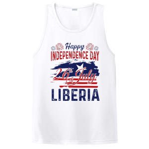 Happy Liberia Independence Day Liberia Liberian Flag PosiCharge Competitor Tank