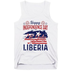 Happy Liberia Independence Day Liberia Liberian Flag Tank Top