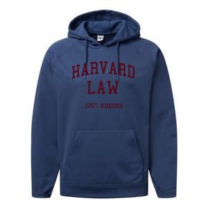 Harvard Law Just Kidding Performance Fleece Hoodie