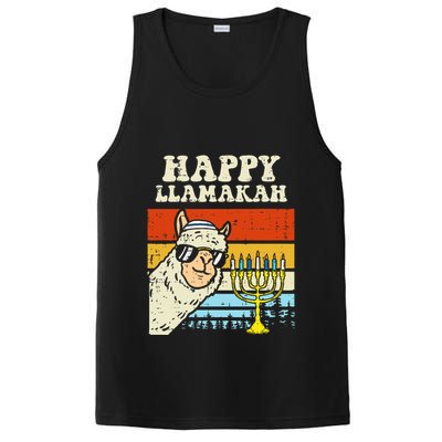 Happy Llamakah Jewish Llama Funny Hanukkah Pajamas Chanukah  PosiCharge Competitor Tank