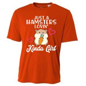 Hamster Lover Just A Hamsters Lovin' Kinda Girl Hamster Funny Gift Cooling Performance Crew T-Shirt