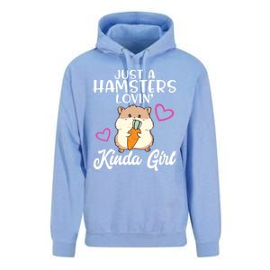 Hamster Lover Just A Hamsters Lovin' Kinda Girl Hamster Funny Gift Unisex Surf Hoodie