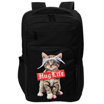 Hug Life Kitty Cat Hug Kitten Impact Tech Backpack