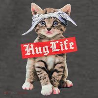 Hug Life Kitty Cat Hug Kitten Vector Backpack