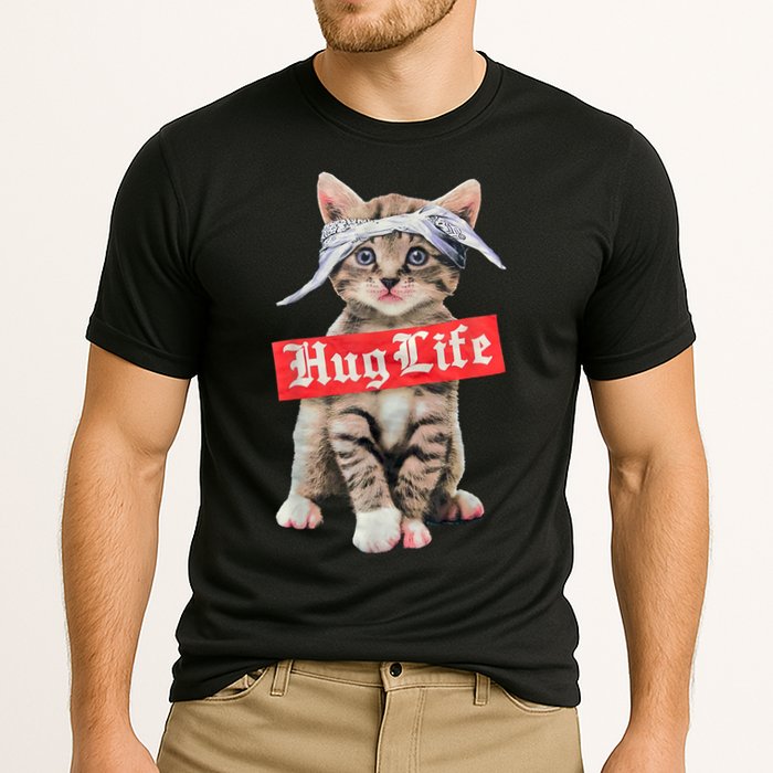 Hug Life Kitty Cat Hug Kitten Cooling Performance Crew T-Shirt