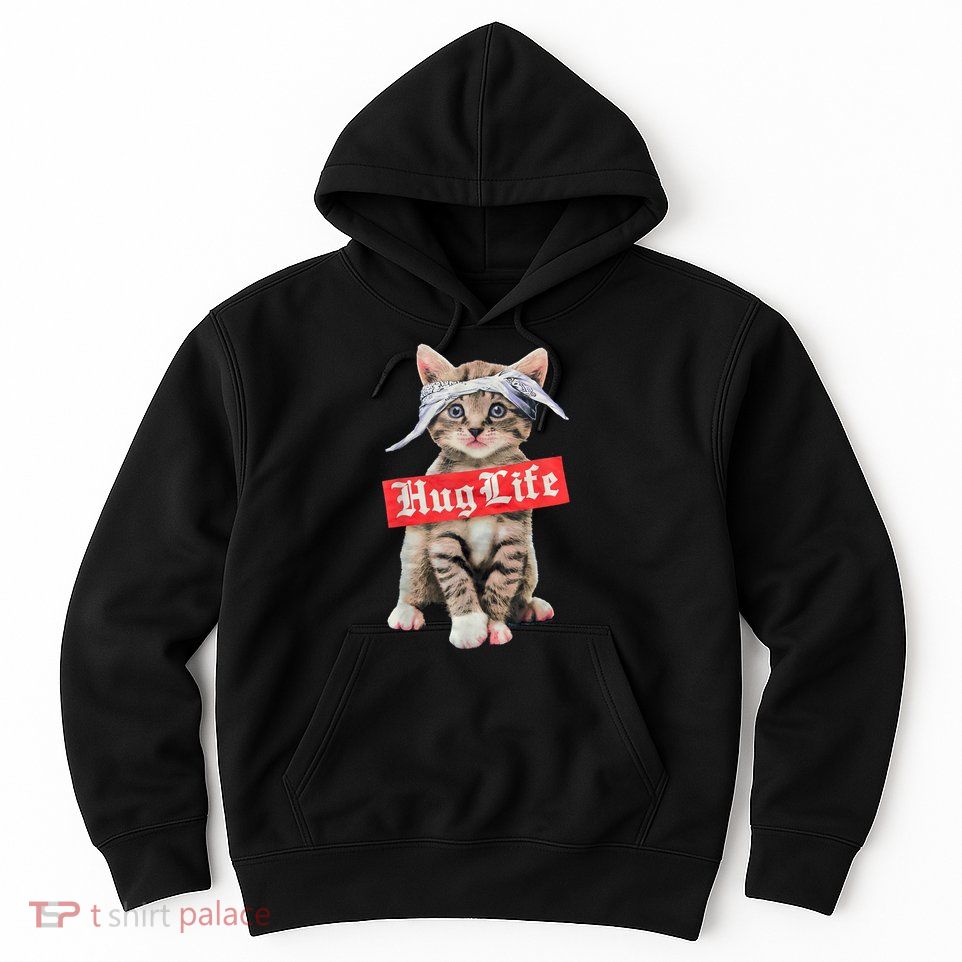 Hug Life Kitty Cat Hug Kitten Hoodie
