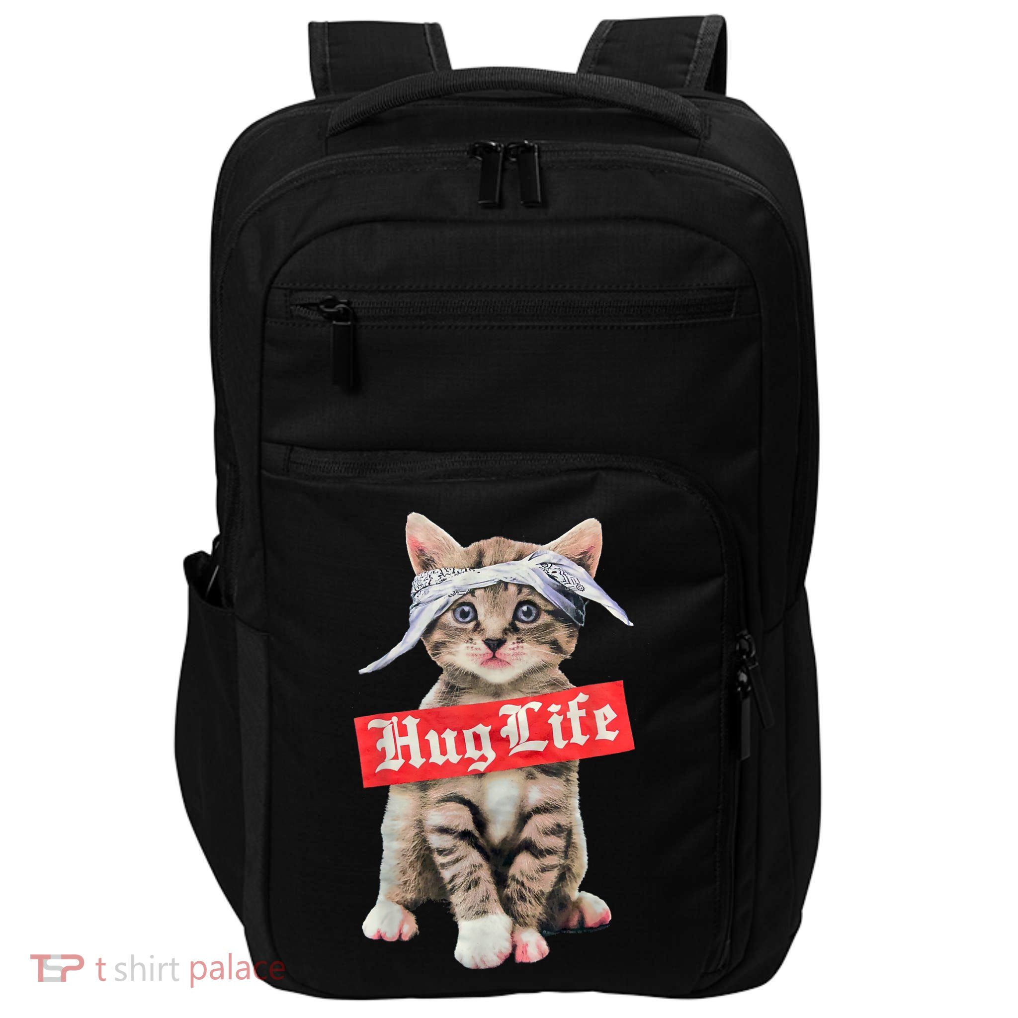 Hug Life Kitty Cat Hug Kitten Impact Tech Backpack