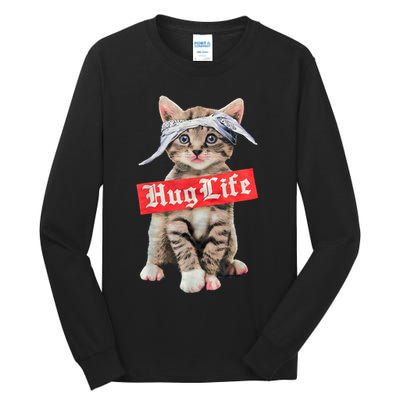Hug Life Kitty Cat Hug Kitten Tall Long Sleeve T-Shirt