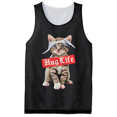 Hug Life Kitty Cat Hug Kitten Mesh Reversible Basketball Jersey Tank