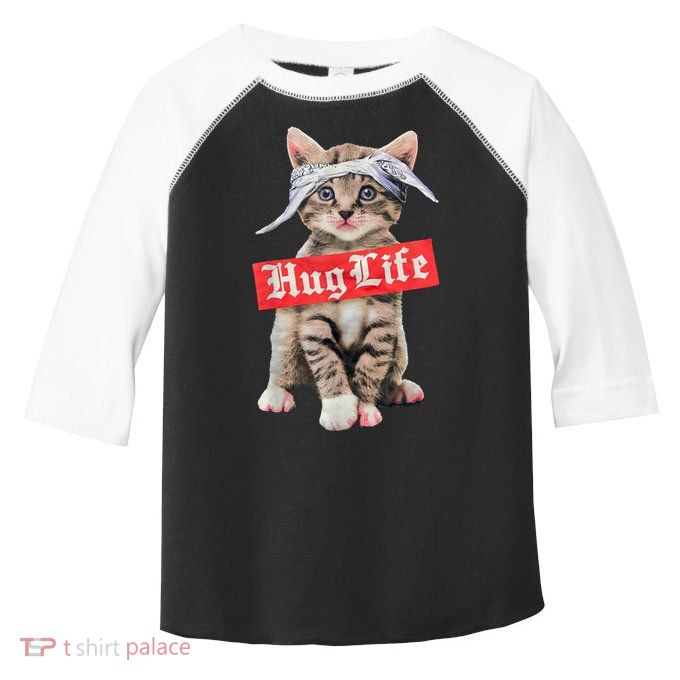 Hug Life Kitty Cat Hug Kitten Toddler Fine Jersey T-Shirt