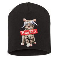 Hug Life Kitty Cat Hug Kitten Short Acrylic Beanie