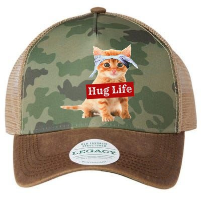 Hug Life Kitty Cat Thug Gansta Kitten Kitty Funny Gangster Legacy Tie Dye Trucker Hat