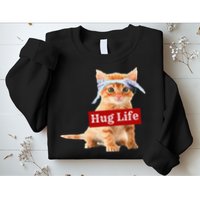 Hug Life Kitty Cat Thug Gansta Kitten Kitty Funny Gangster Sweatshirt