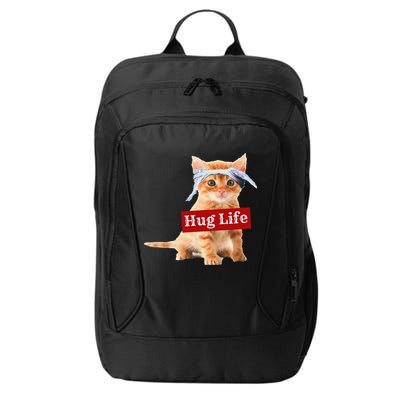 Hug Life Kitty Cat Thug Gansta Kitten Kitty Funny Gangster City Backpack