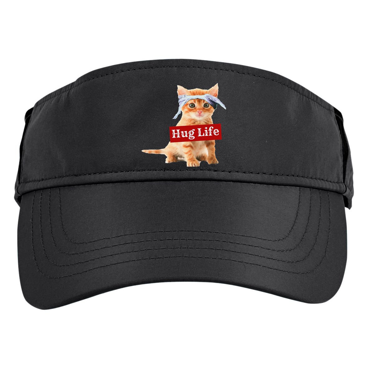 Hug Life Kitty Cat Thug Gansta Kitten Kitty Funny Gangster Adult Drive Performance Visor