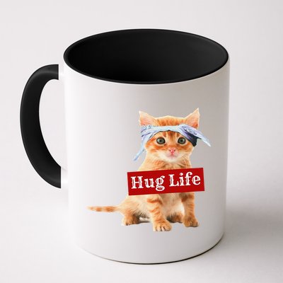 Hug Life Kitty Cat Thug Gansta Kitten Kitty Funny Gangster Mug
