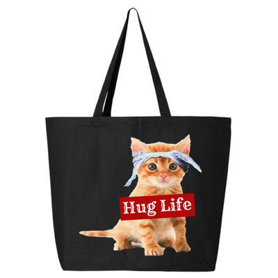 Hug Life Kitty Cat Thug Gansta Kitten Kitty Funny Gangster 25L Jumbo Tote