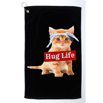 Hug Life Kitty Cat Thug Gansta Kitten Kitty Funny Gangster Golf Towel