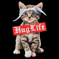 Hug Life Kitty Cat Hug Kitten Full-Length Apron With Pockets