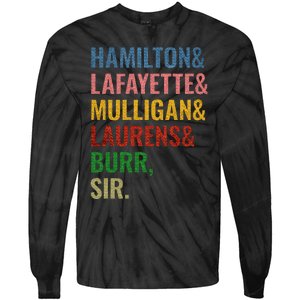 Hamilton Laurens Lafayette Mulligan Burr Sir Tie-Dye Long Sleeve Shirt