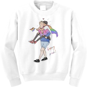 Heartstopper LGBT Lover Nick And Charlie Happy Pride Kids Sweatshirt