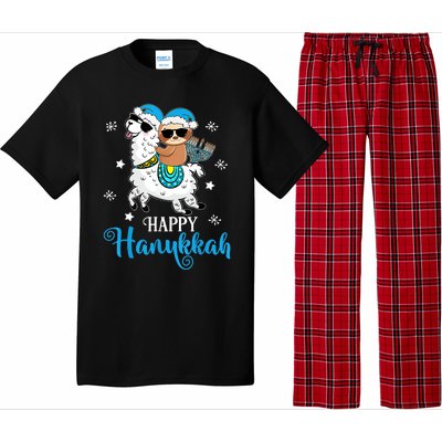 Hanukkah Llamakah Llama Sloth Happy Hanukkah Chanukah Pajama Set