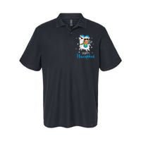 Hanukkah Llamakah Llama Sloth Happy Hanukkah Chanukah Softstyle Adult Sport Polo