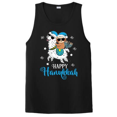 Hanukkah Llamakah Llama Sloth Happy Hanukkah Chanukah PosiCharge Competitor Tank