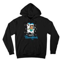 Hanukkah Llamakah Llama Sloth Happy Hanukkah Chanukah Tall Hoodie