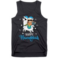 Hanukkah Llamakah Llama Sloth Happy Hanukkah Chanukah Tank Top