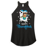 Hanukkah Llamakah Llama Sloth Happy Hanukkah Chanukah Women's Perfect Tri Rocker Tank